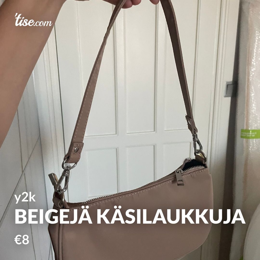 Beigejä käsilaukkuja