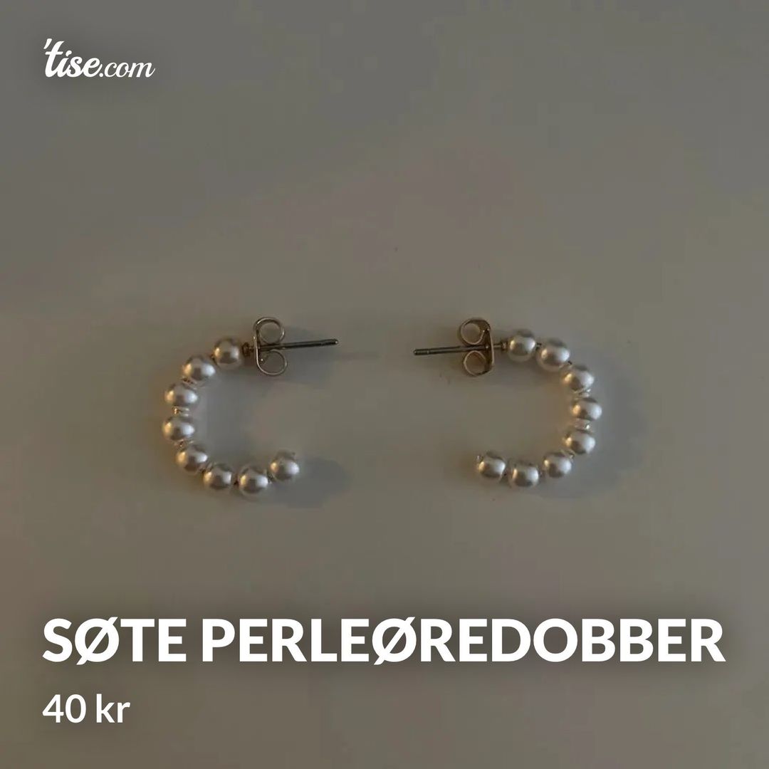 Søte perleøredobber