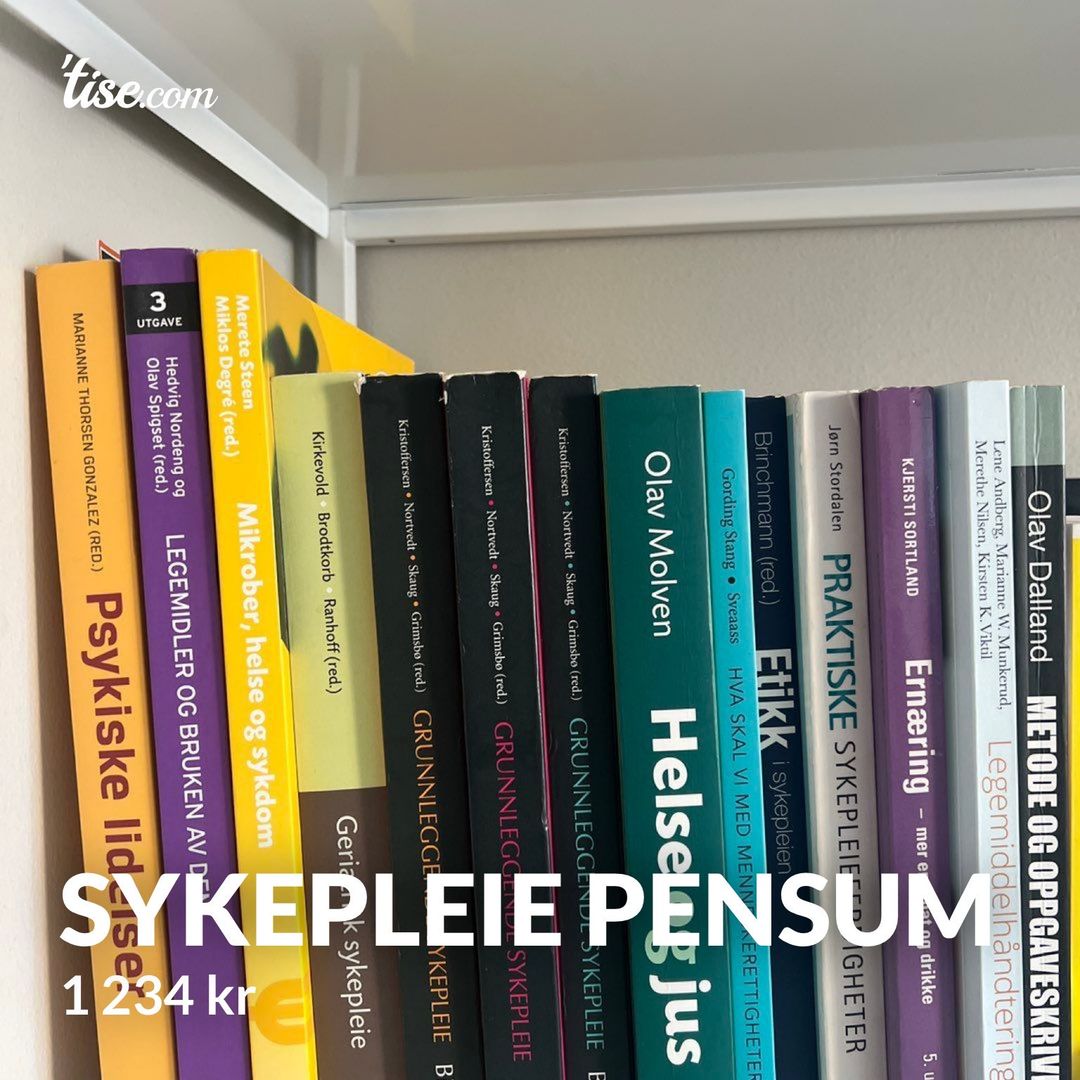 Sykepleie pensum