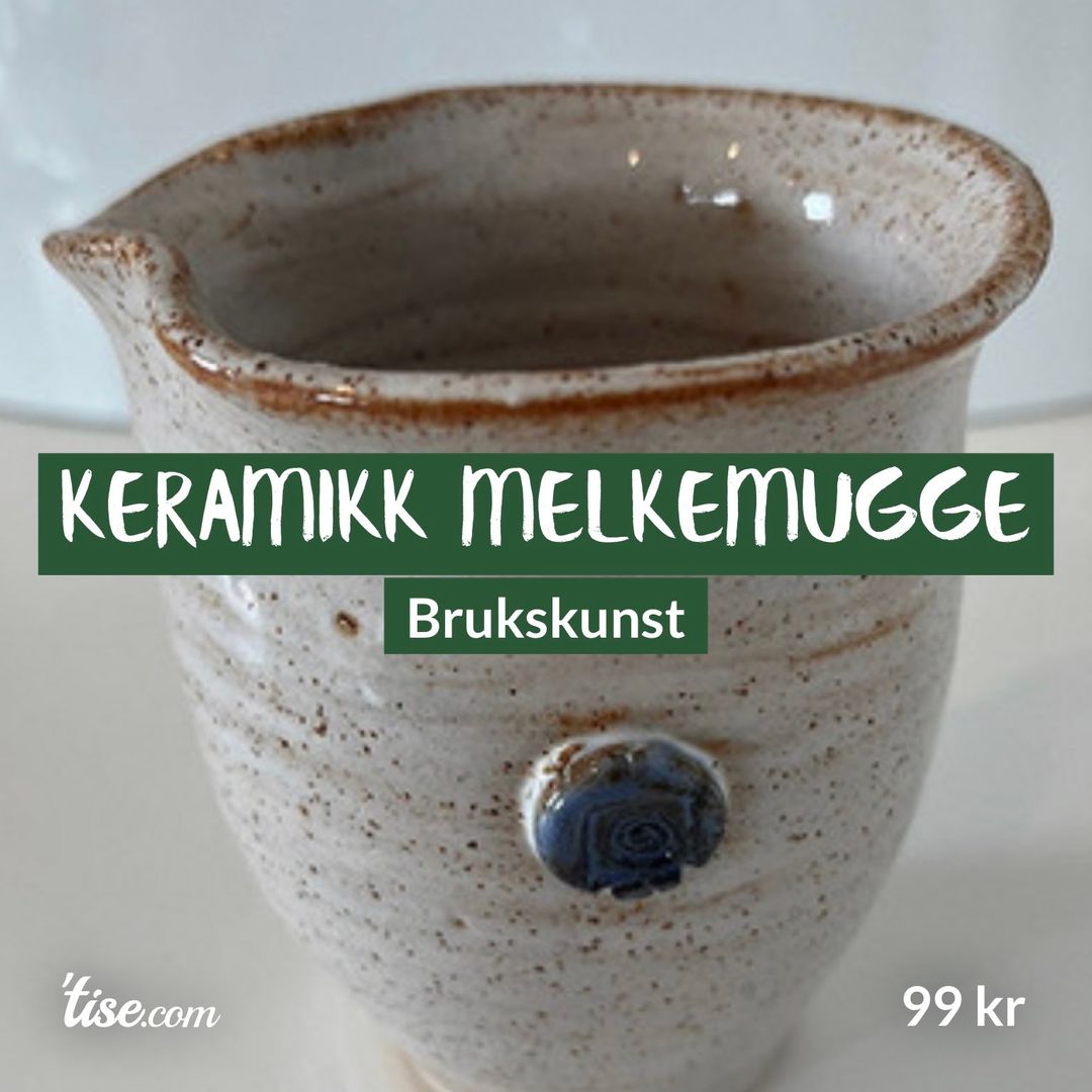 Keramikk melkemugge