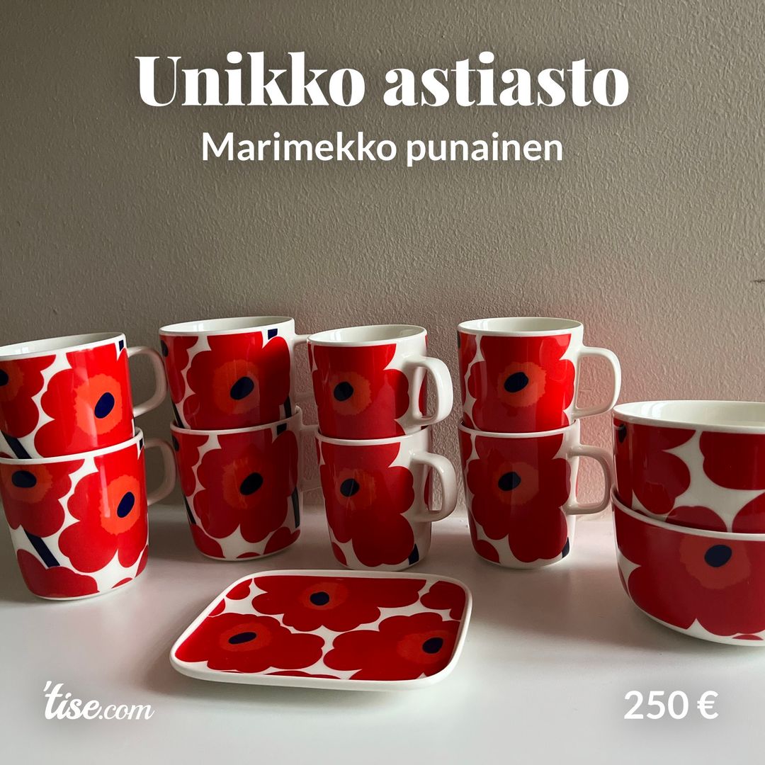 Unikko astiasto