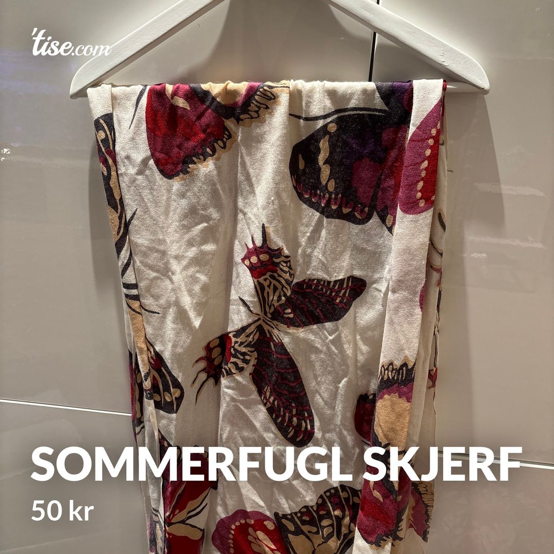 Sommerfugl skjerf