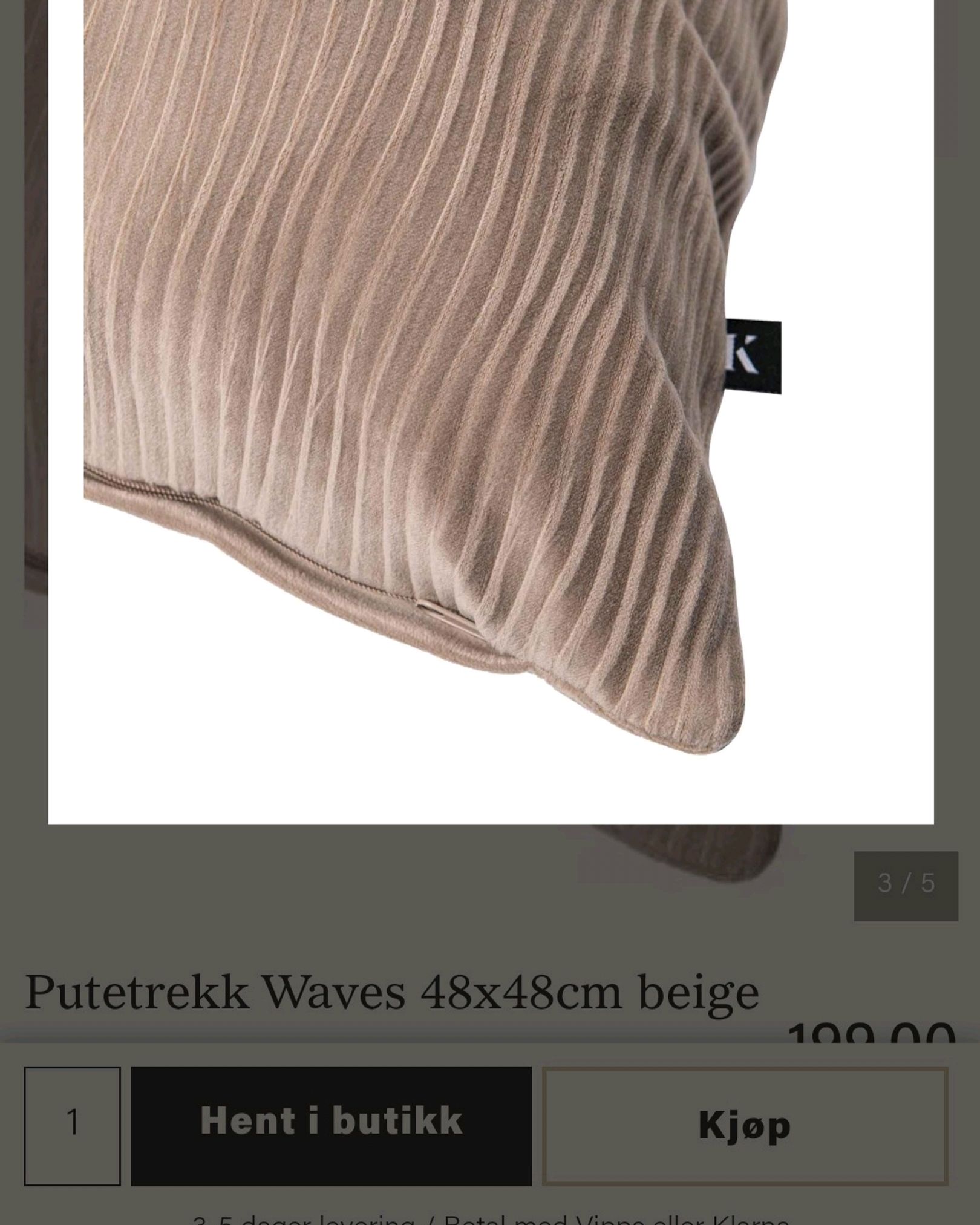 Putetrekk 2pk