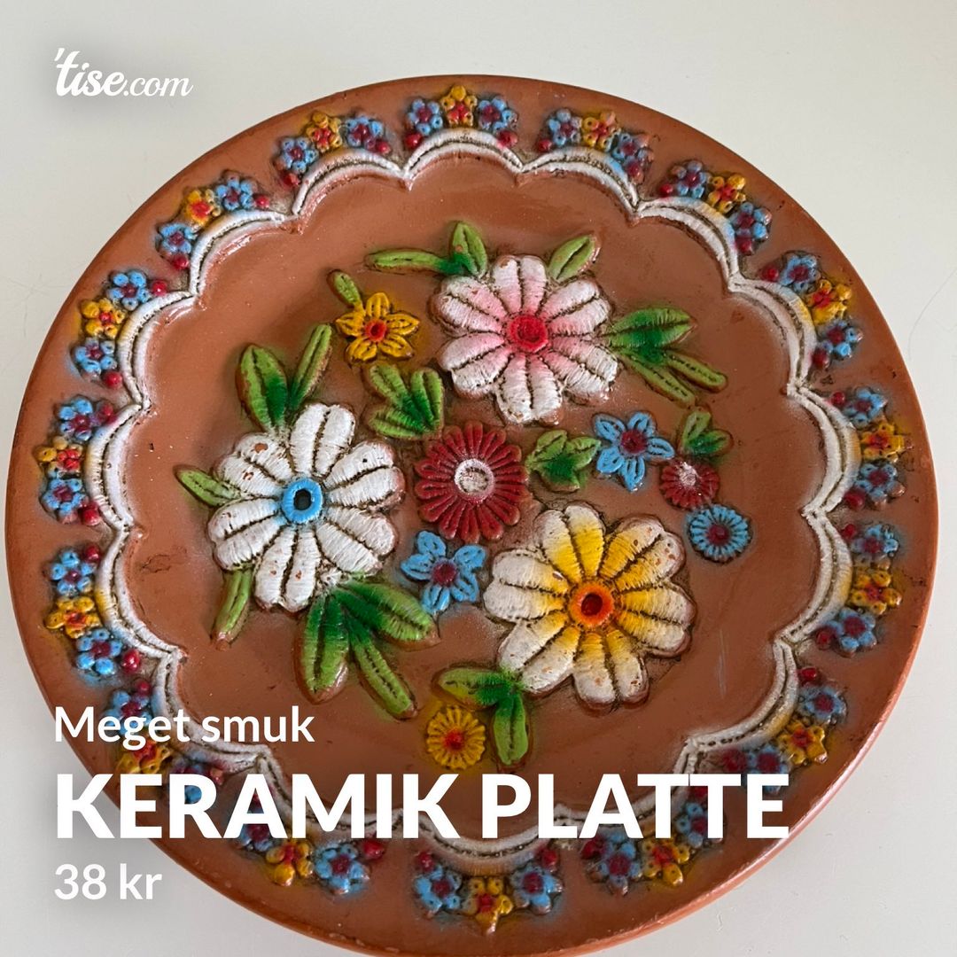 Keramik platte