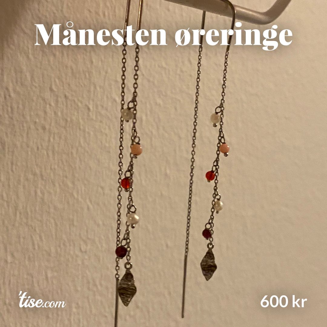 Månesten øreringe