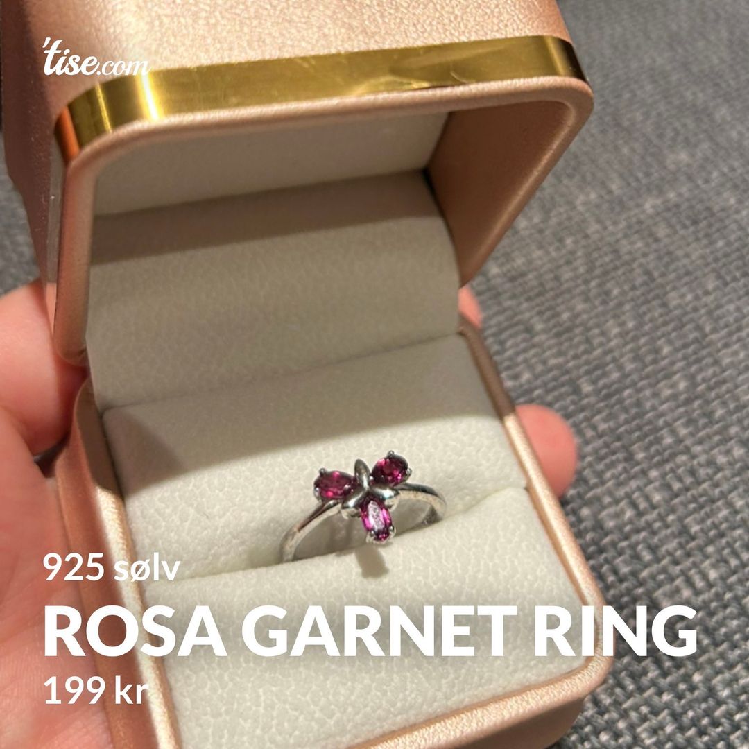 Rosa garnet ring