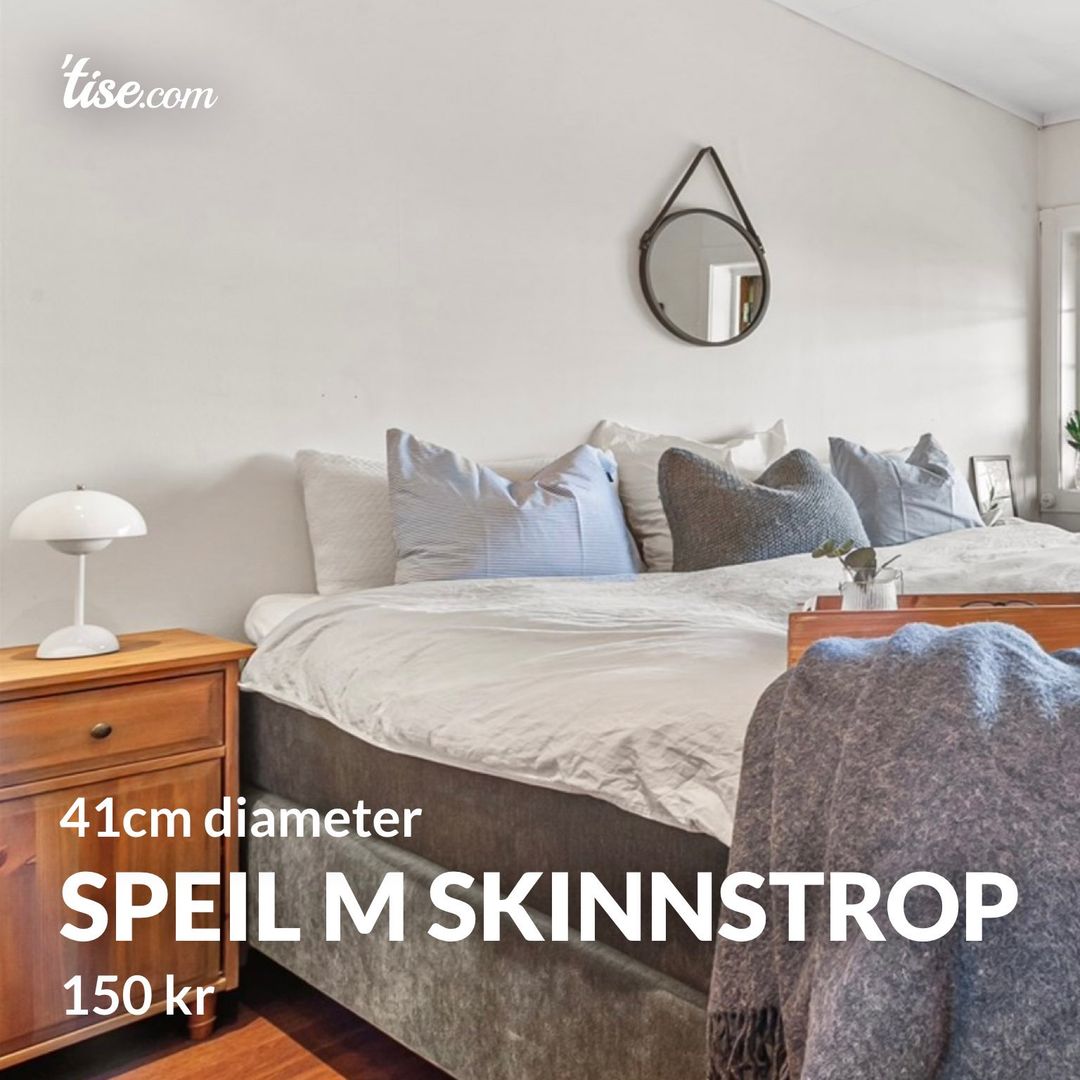 Speil m skinnstrop