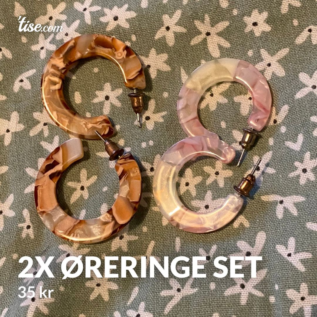 2x øreringe set