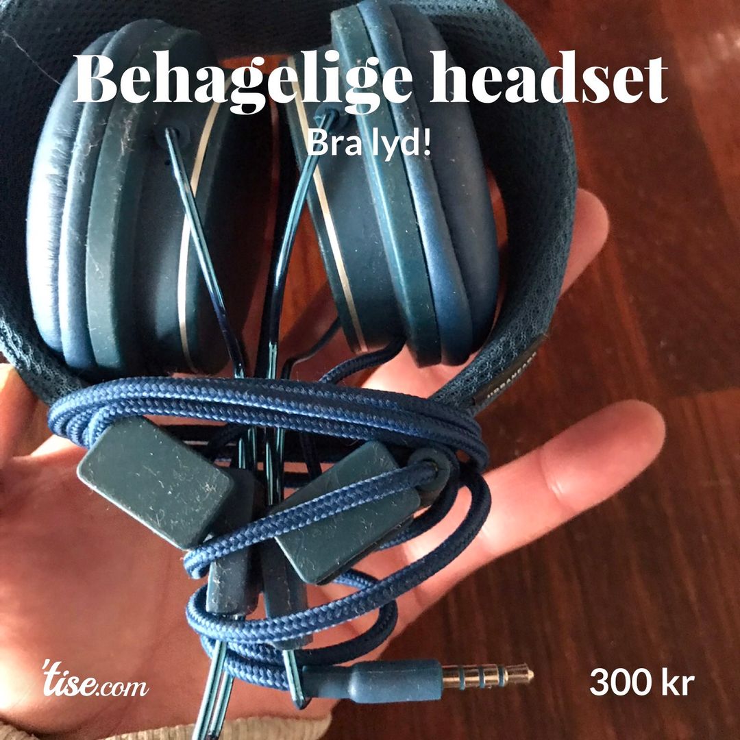 Behagelige headset