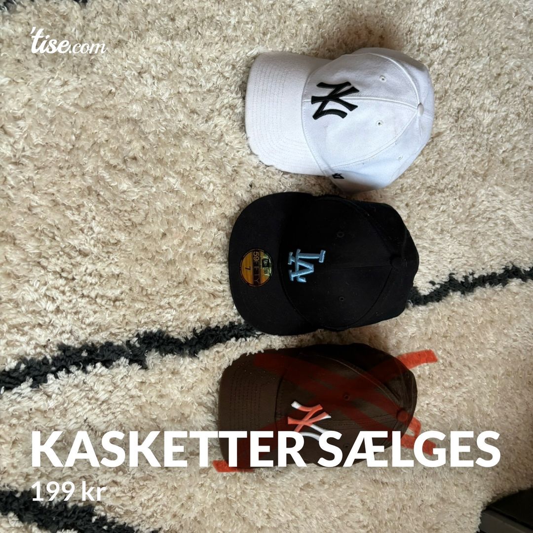 Kasketter sælges