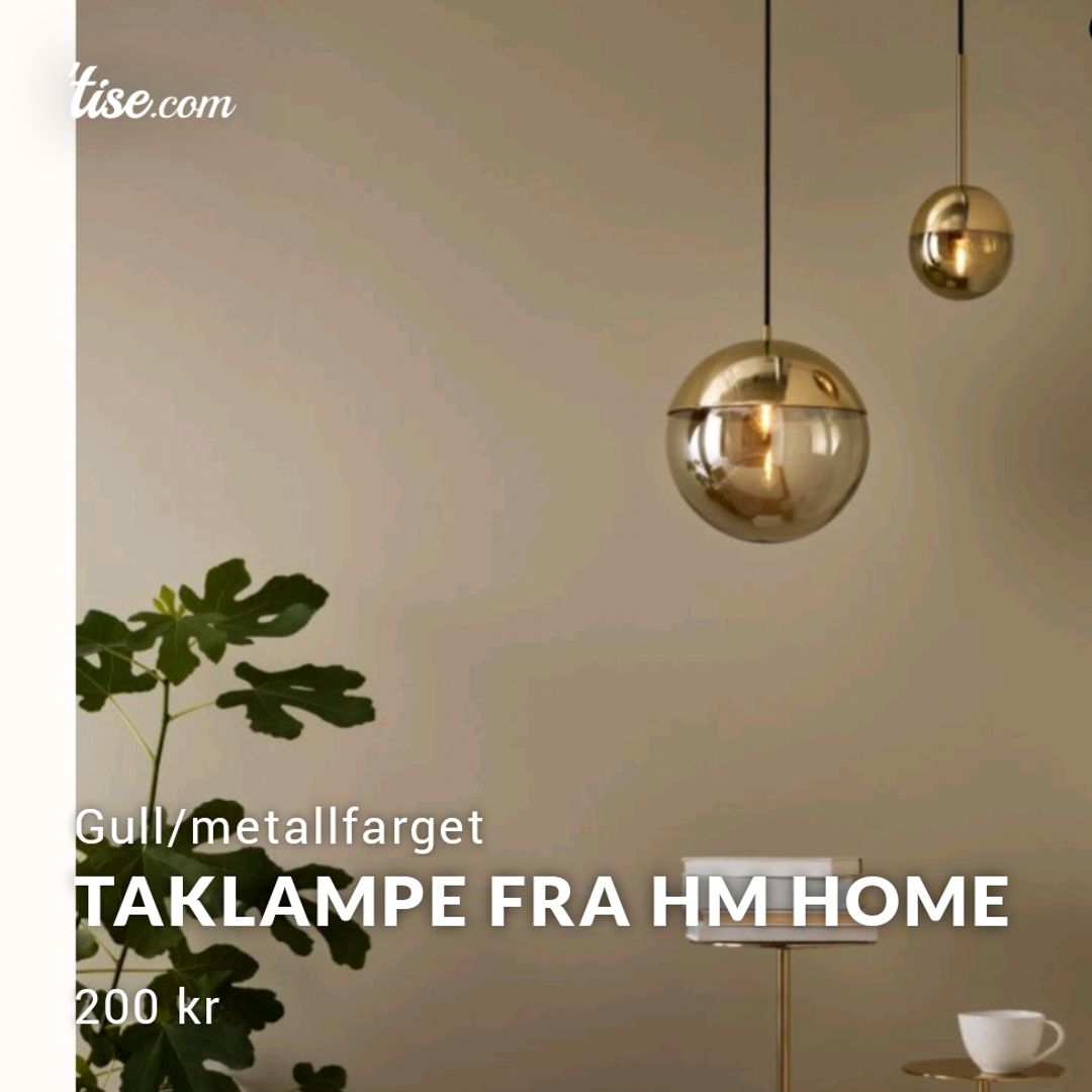 Taklampe Fra HM Home