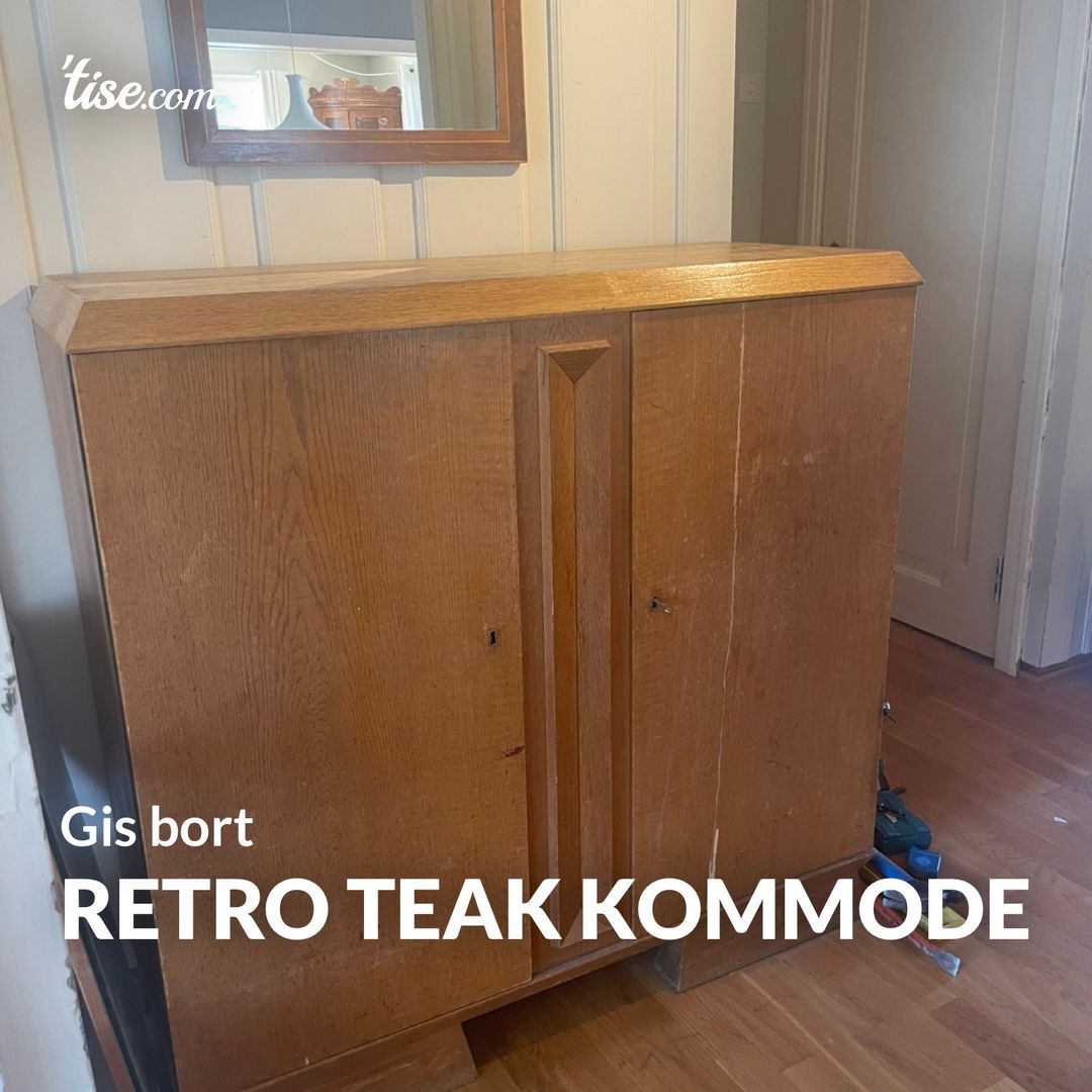 Retro teak kommode