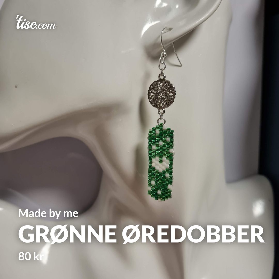 Grønne øredobber