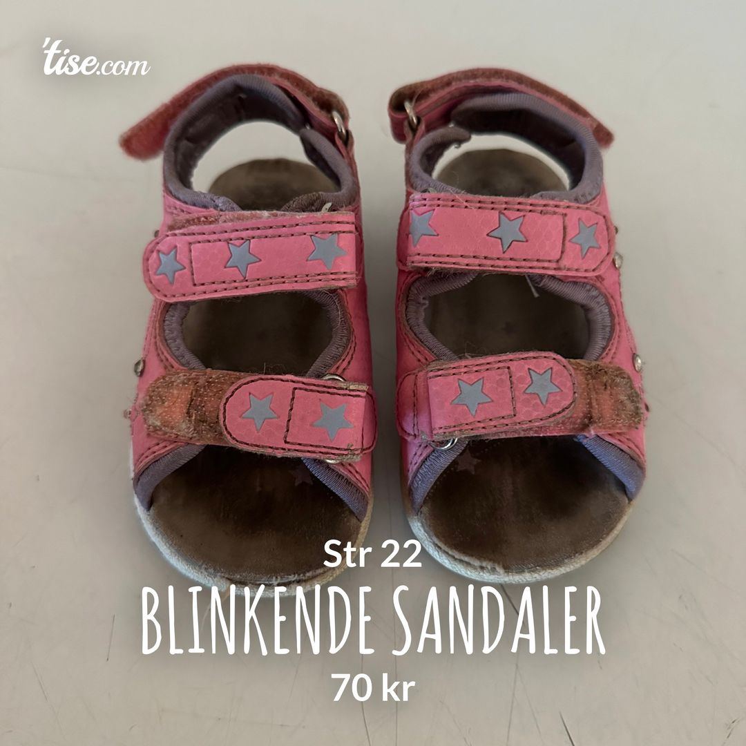 Blinkende sandaler