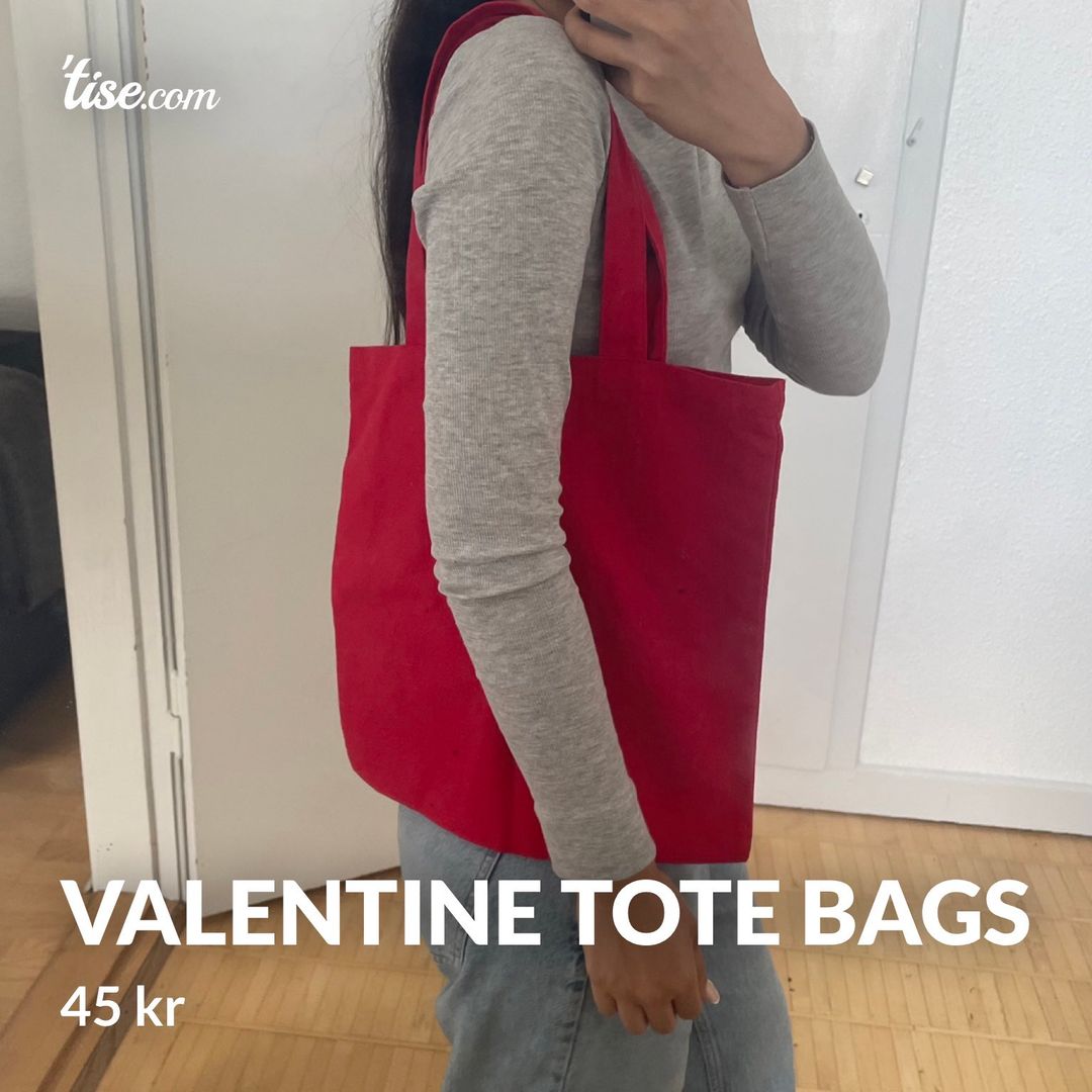 Valentine tote bags