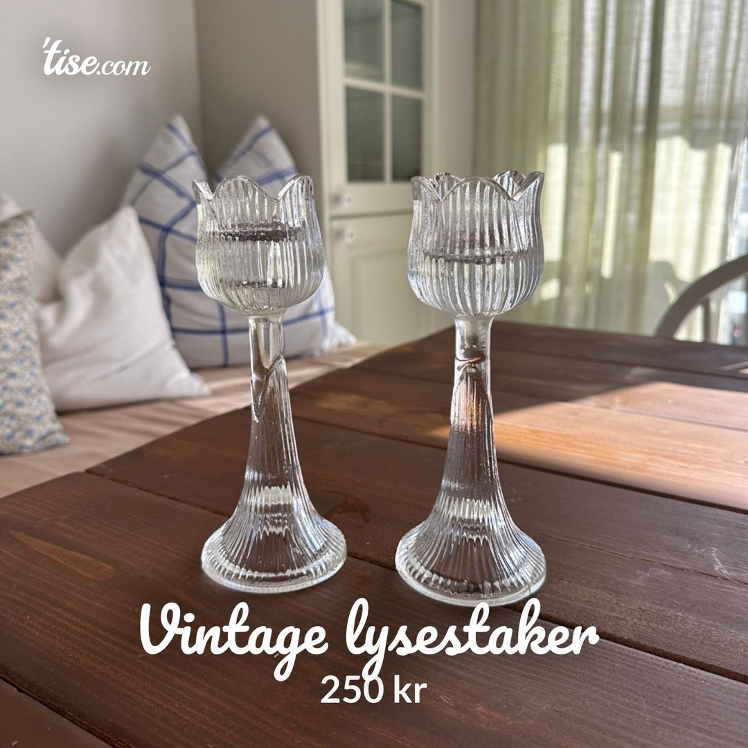 Vintage lysestaker