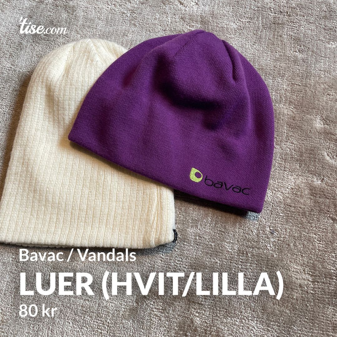 Luer (hvit/lilla)