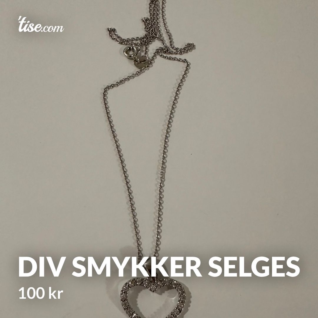 Div smykker selges