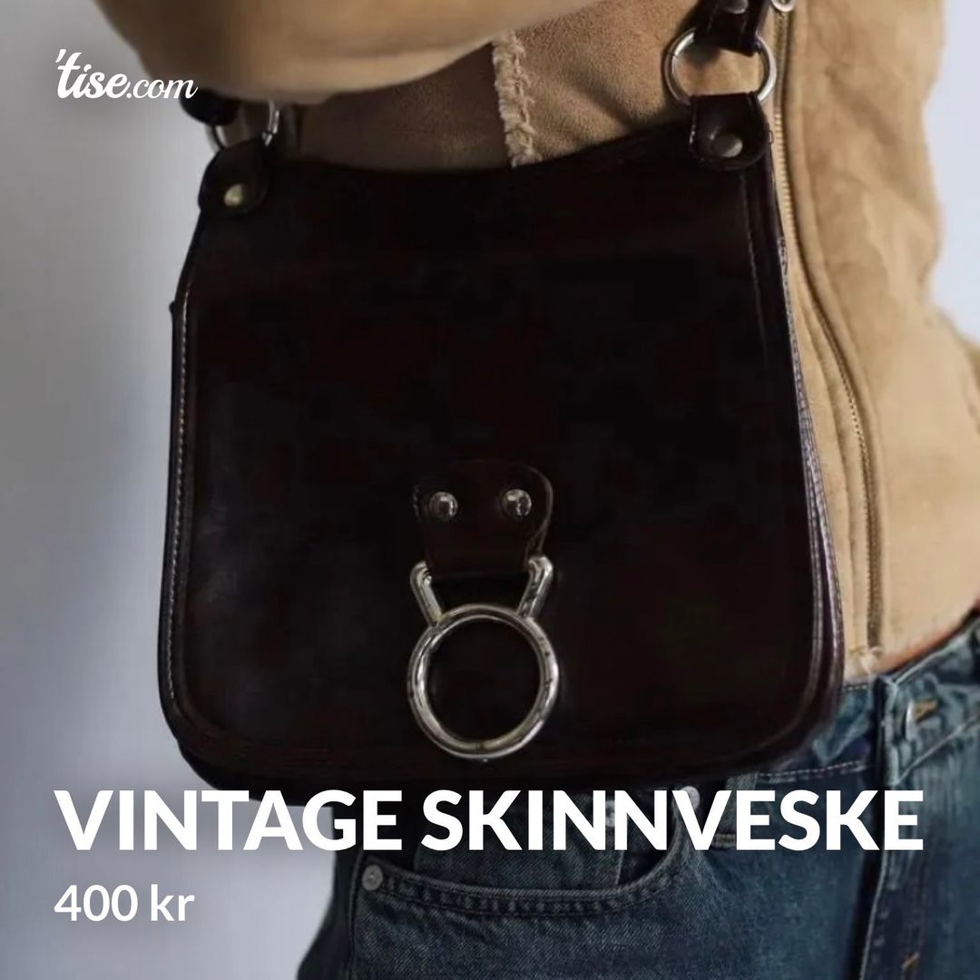 Vintage skinnveske