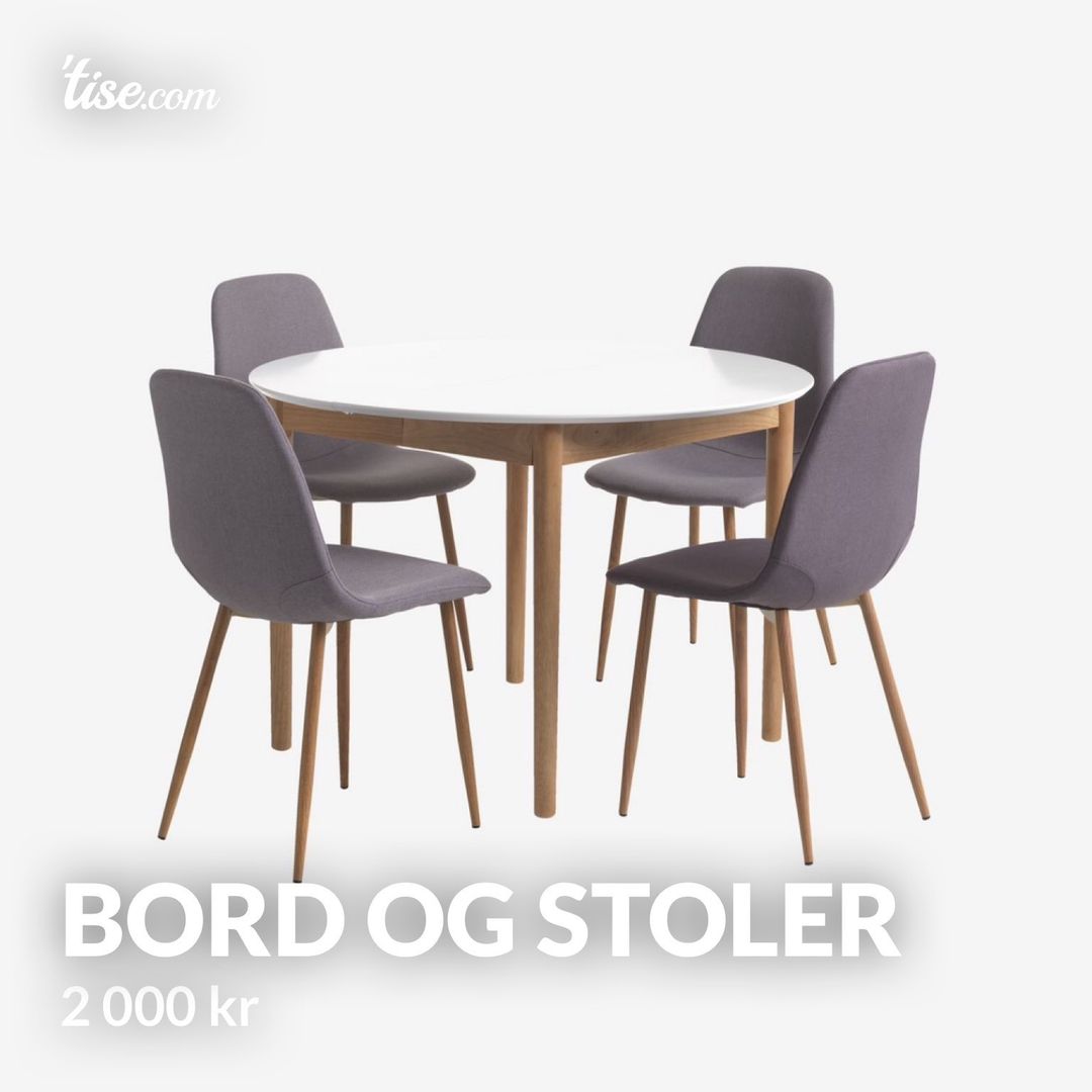 Bord og stoler