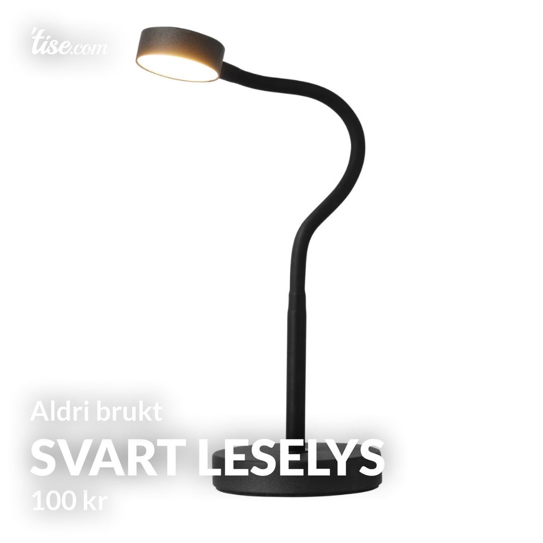 Svart leselys