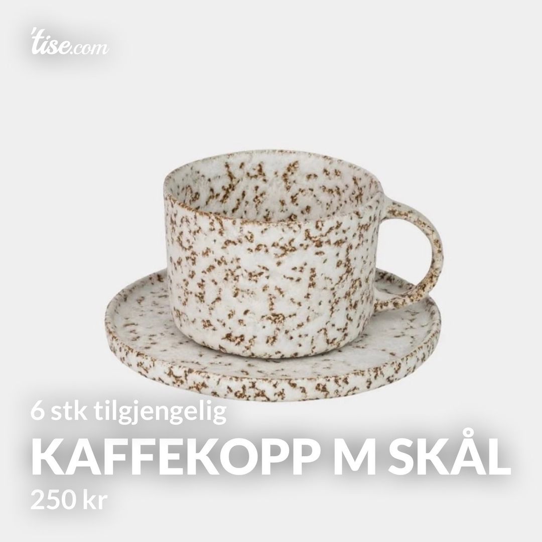 Kaffekopp m skål