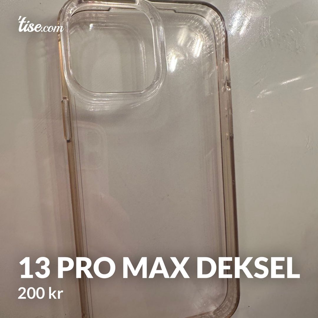 13 pro max deksel