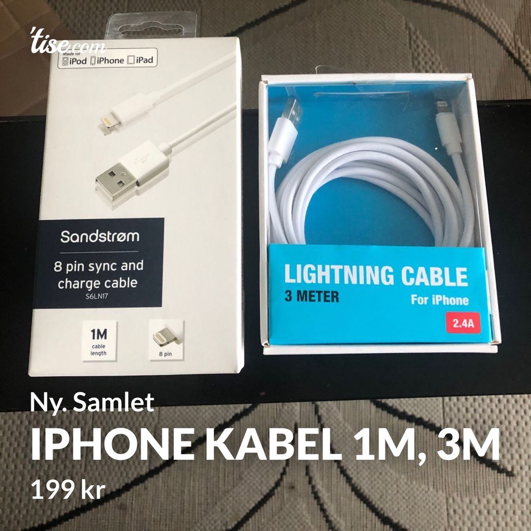 Iphone kabel 1M 3M