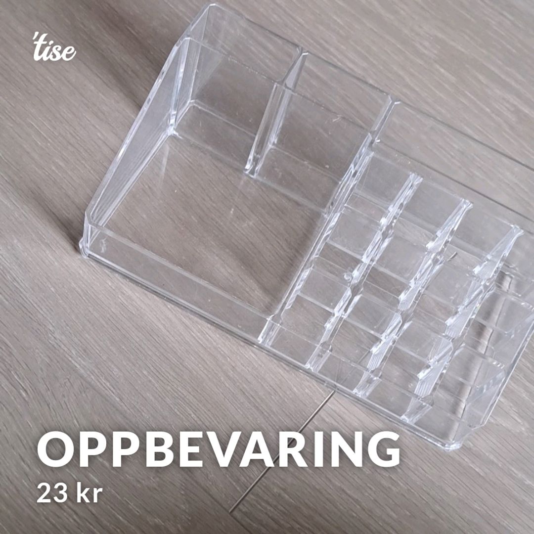 Oppbevaring