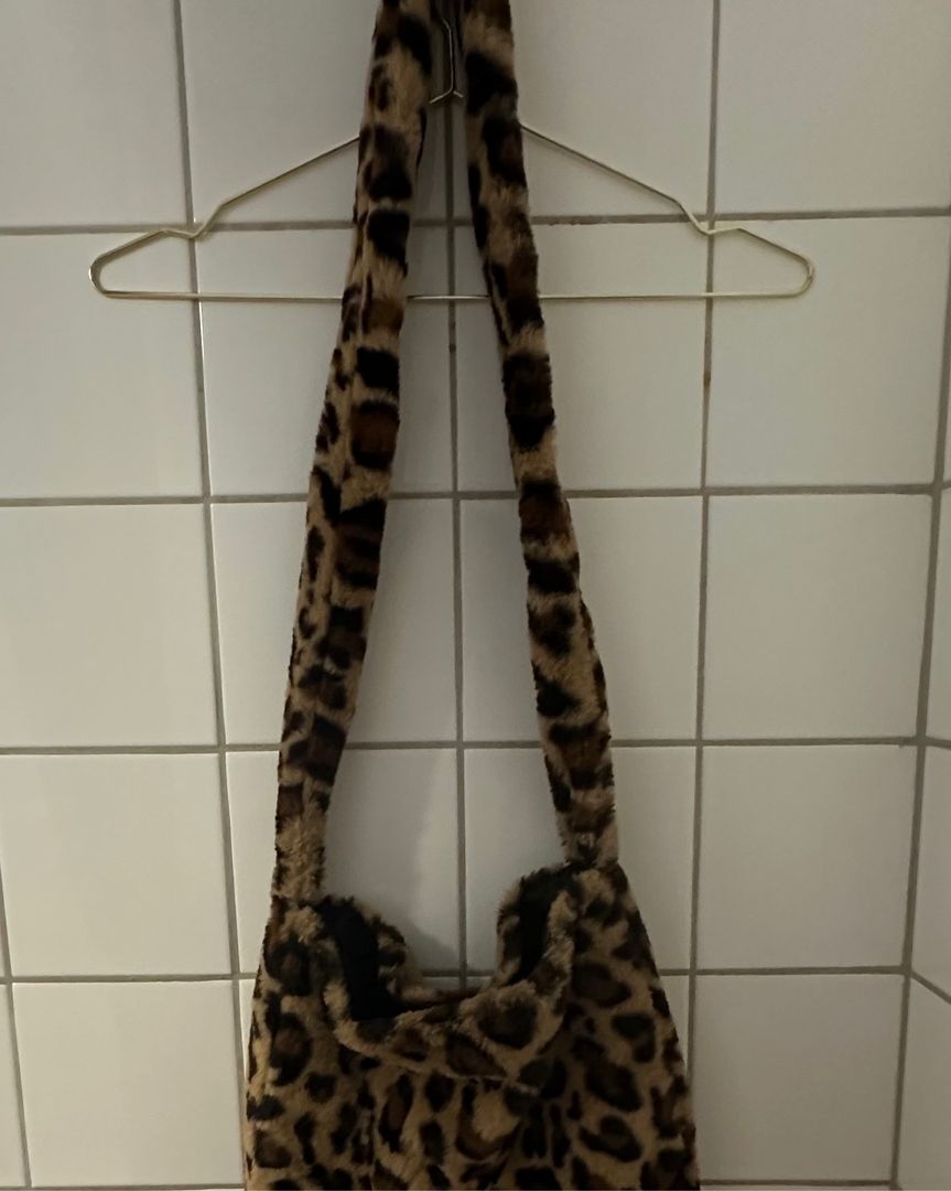 Leopard skuldertaske