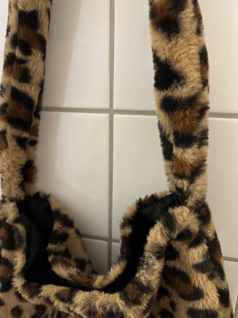 Leopard skuldertaske