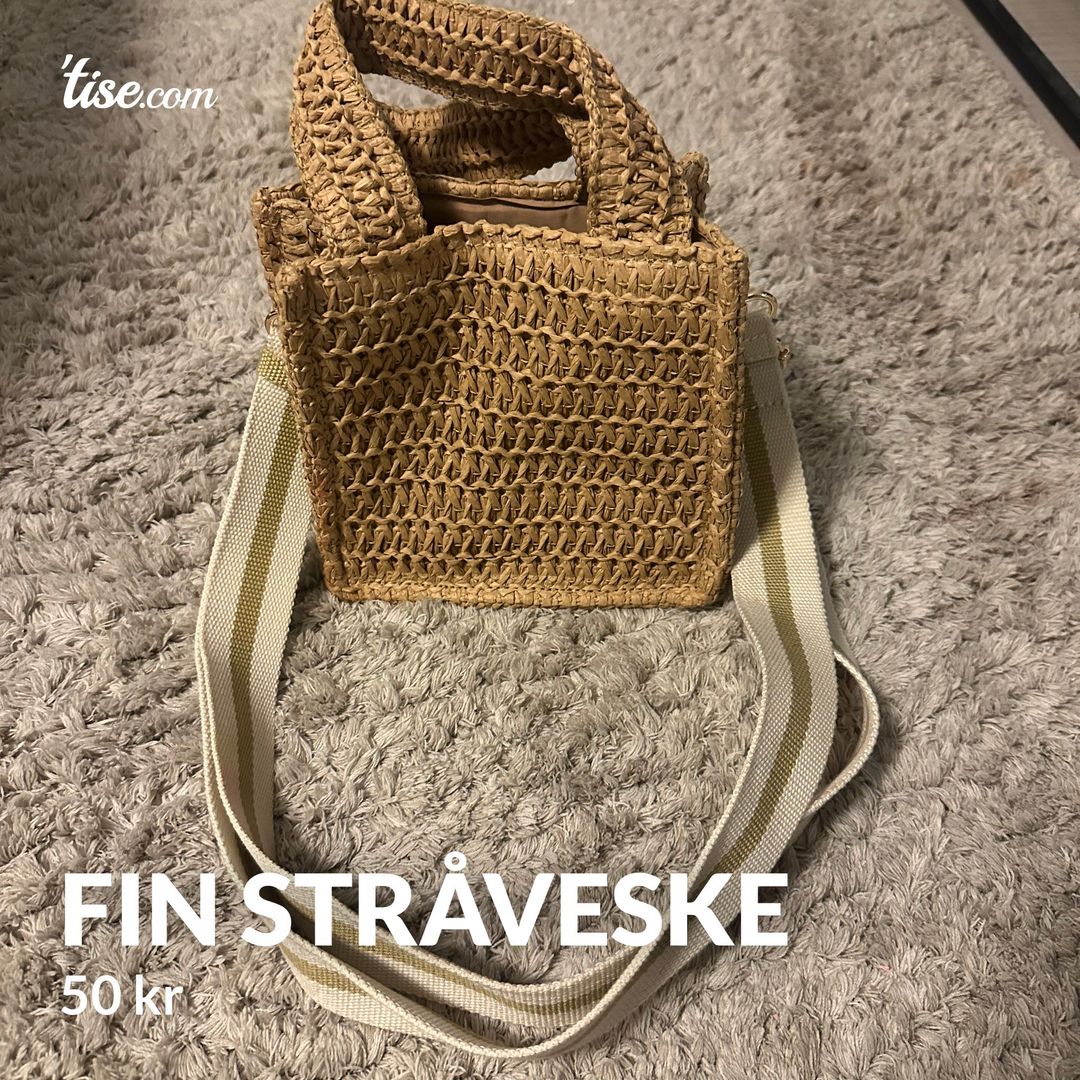 Fin stråveske