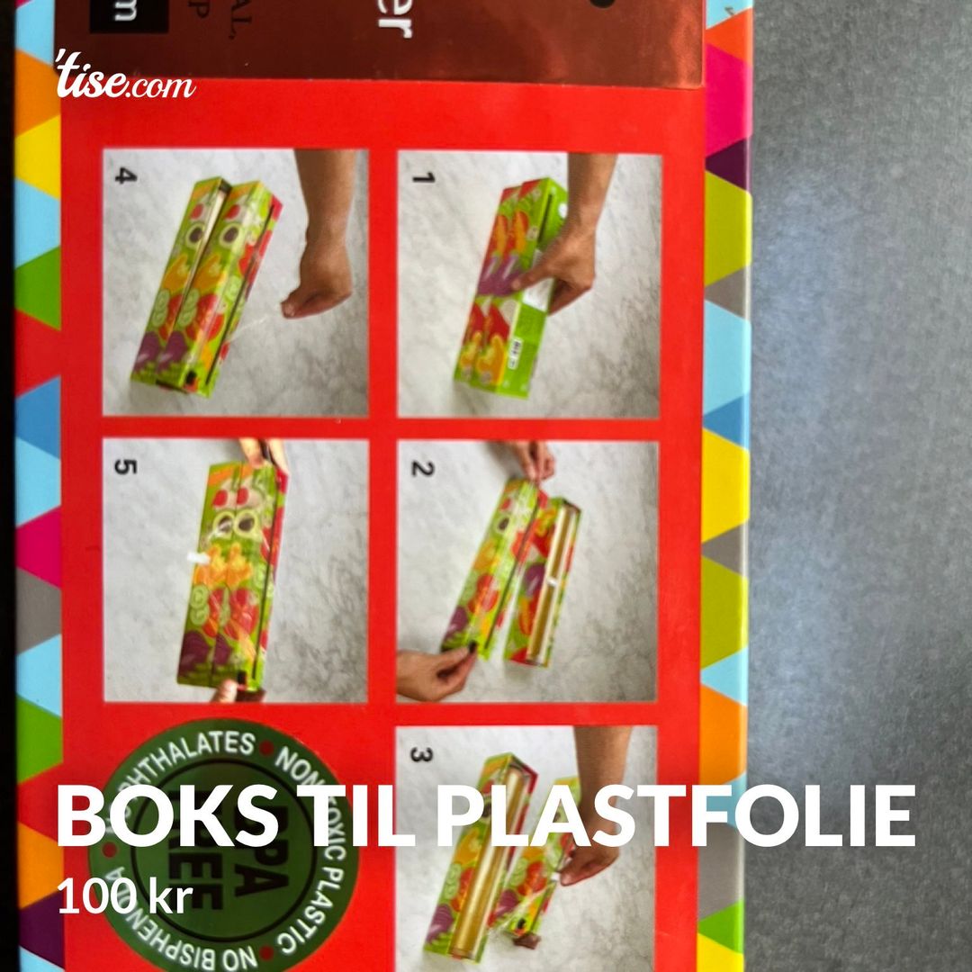 Boks til plastfolie