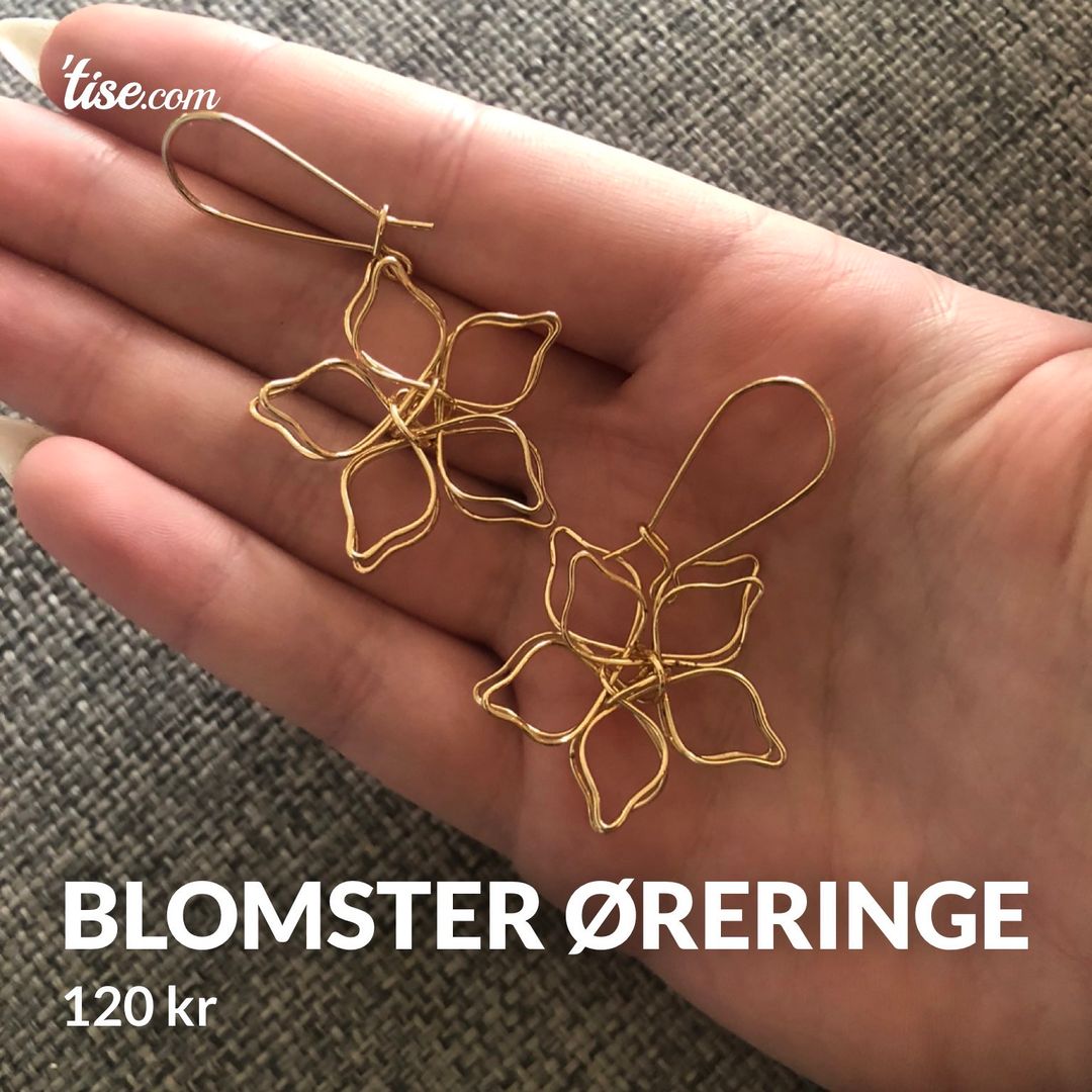 Blomster øreringe