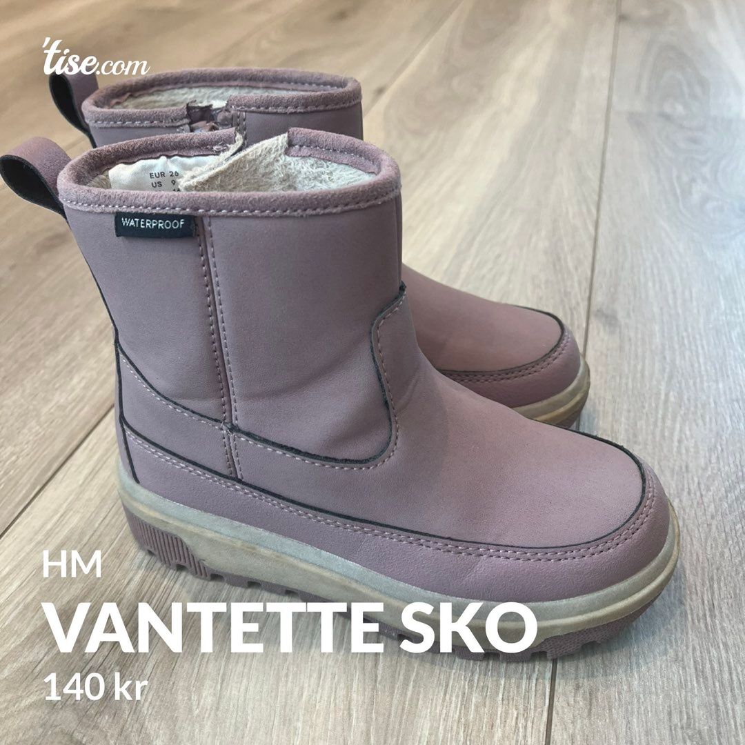 Vantette sko