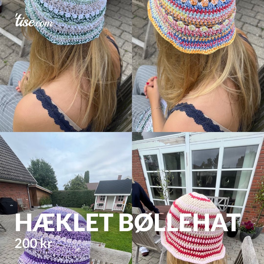 hæklet bøllehat