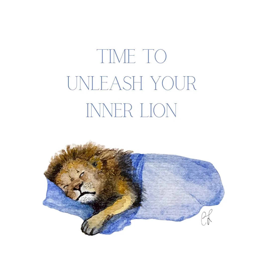 Lion print/card