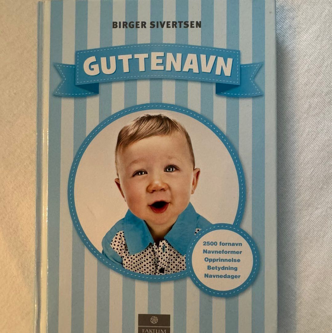 Bok med guttenavn 👶🏼