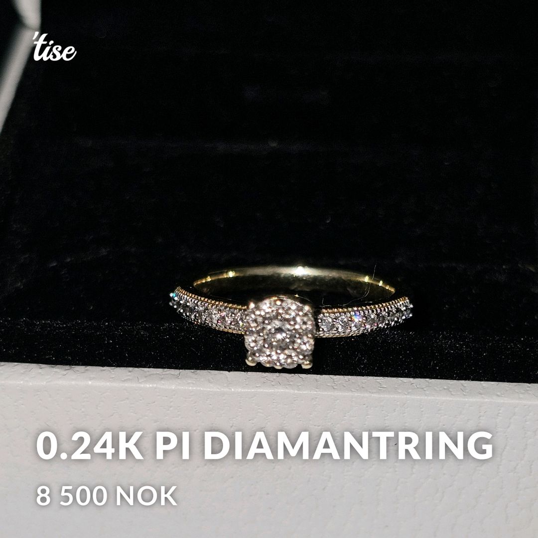 0.24K PI Diamantring