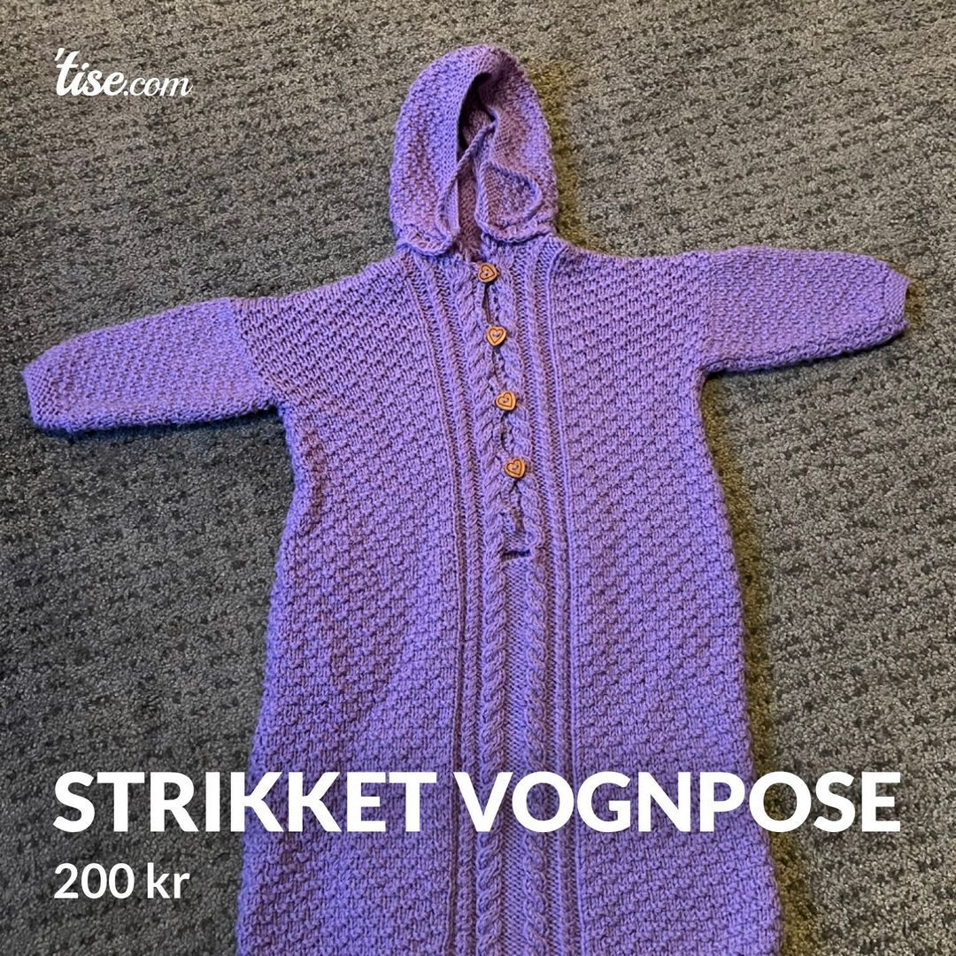 Strikket vognpose