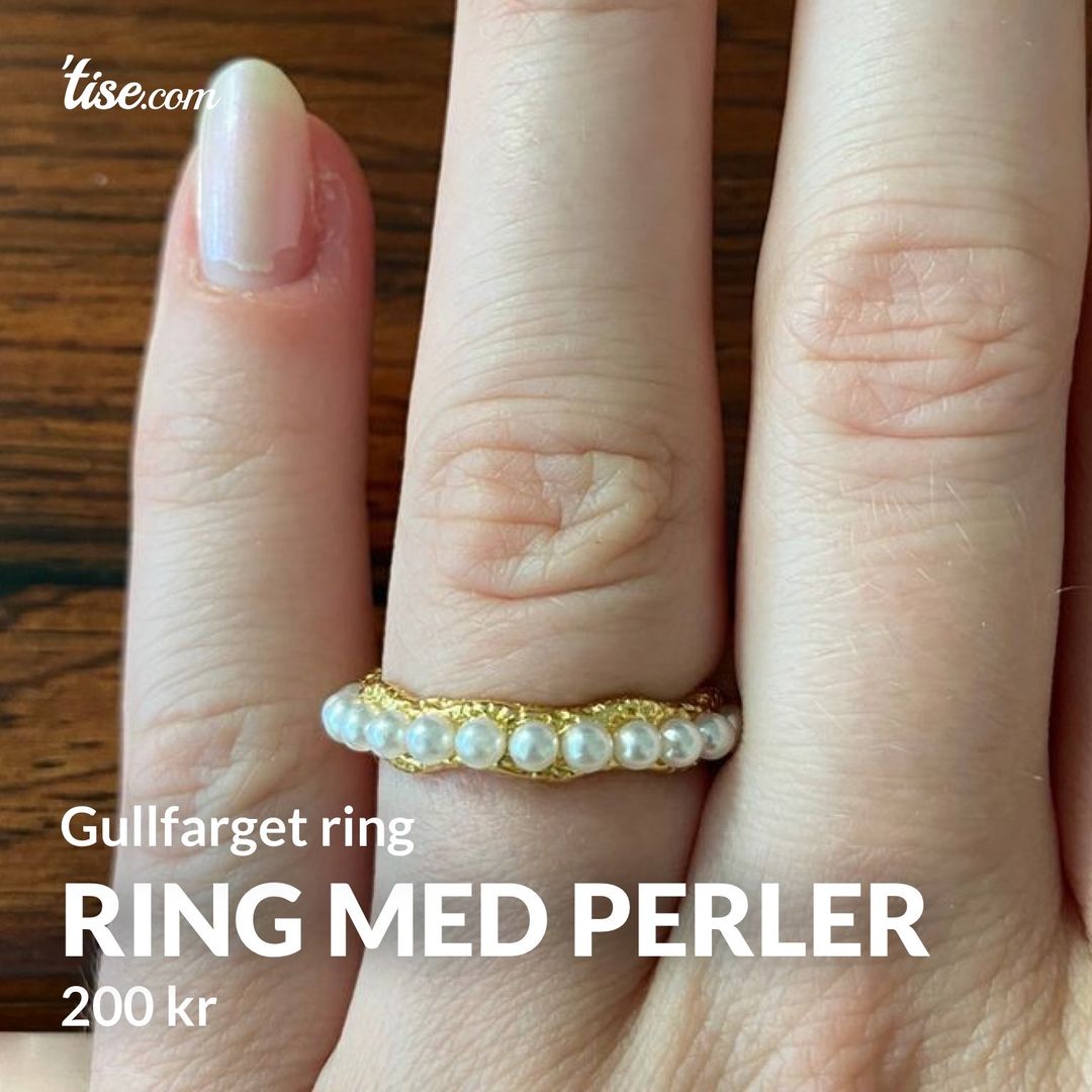 Ring med perler