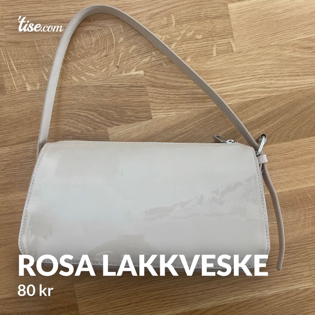 Rosa lakkveske