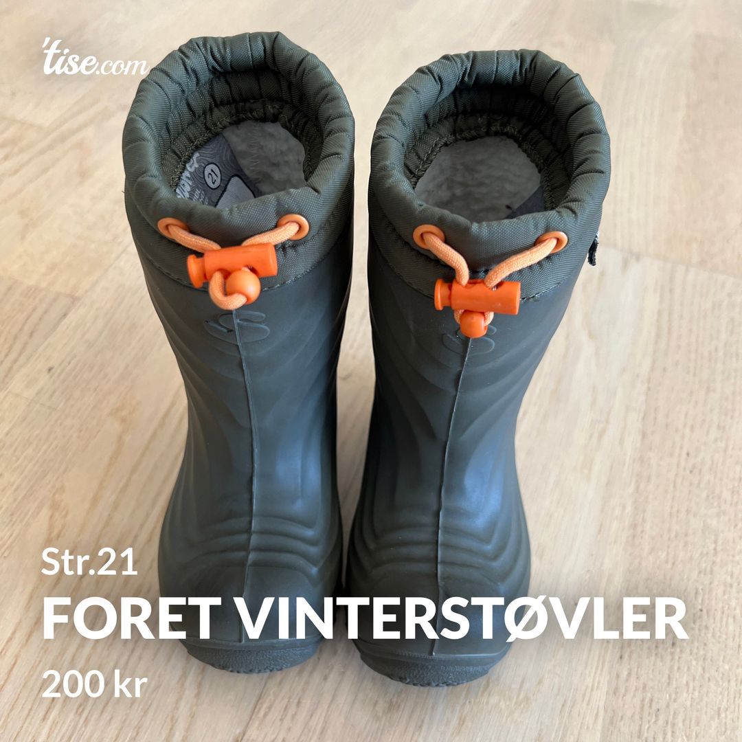 Foret vinterstøvler