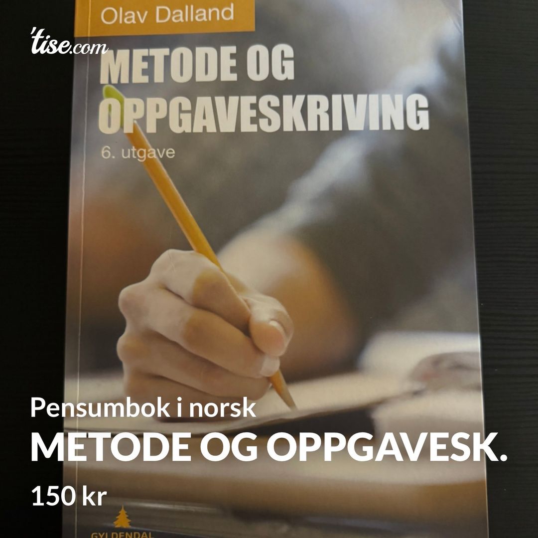 Metode og oppgavesk