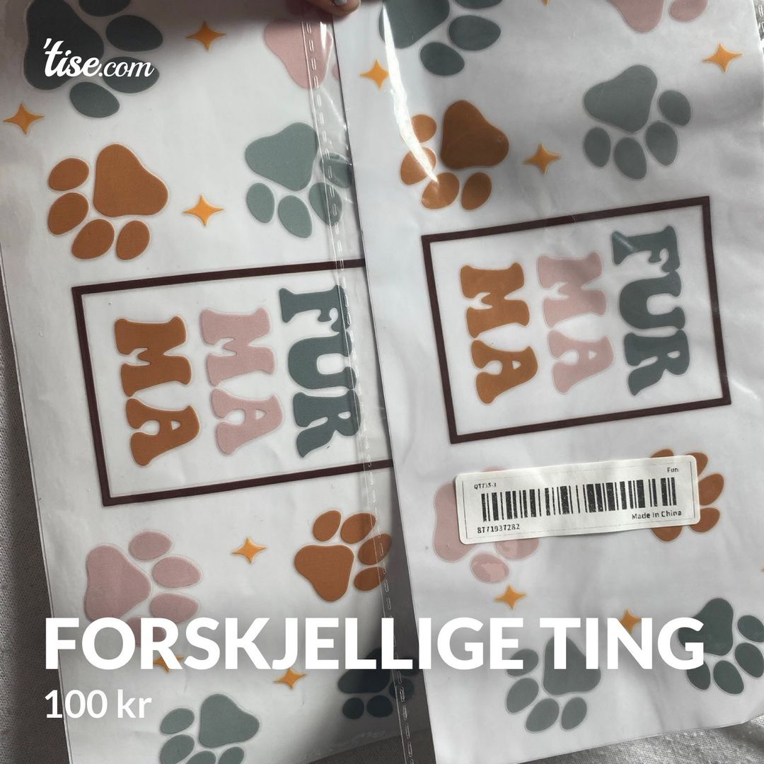 Forskjellige ting