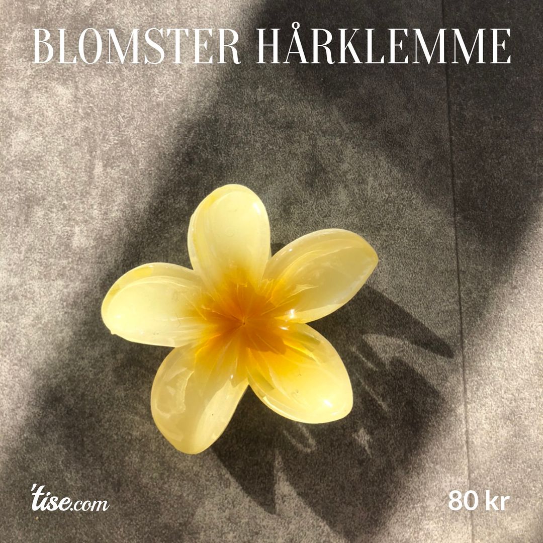 Blomster hårklemme