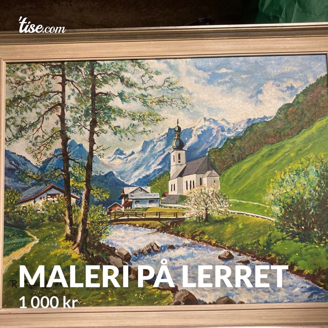 Maleri på lerret