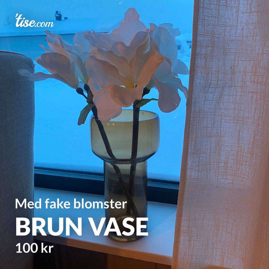 Brun vase