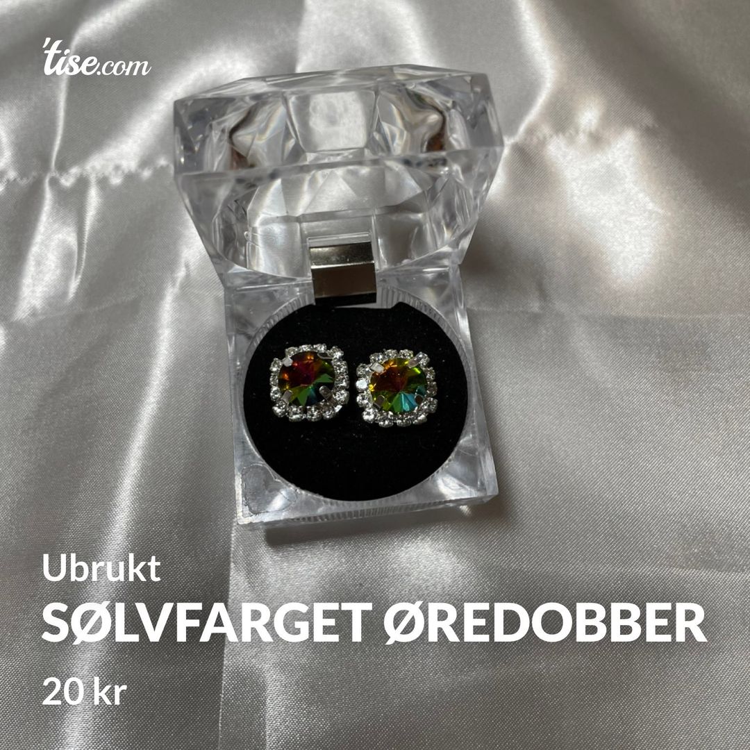 SØLVFARGET ØREDOBBER