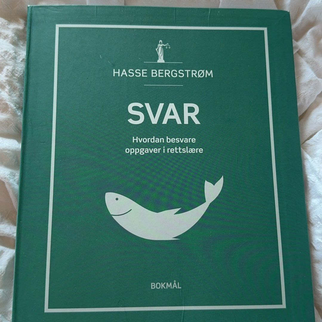 SVAR BOK RETTSLÆRE